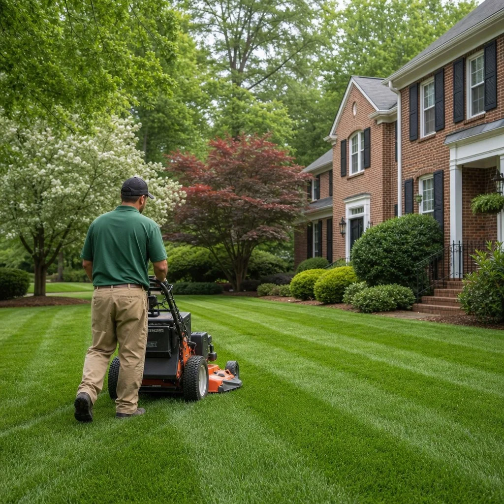 South Charlotte home lawn care in Pineville, North Carolina
